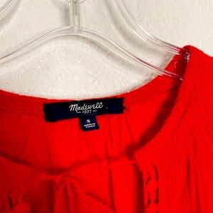 MADEWELL Piazza Red Maxi Sleeveless Dress Size 8